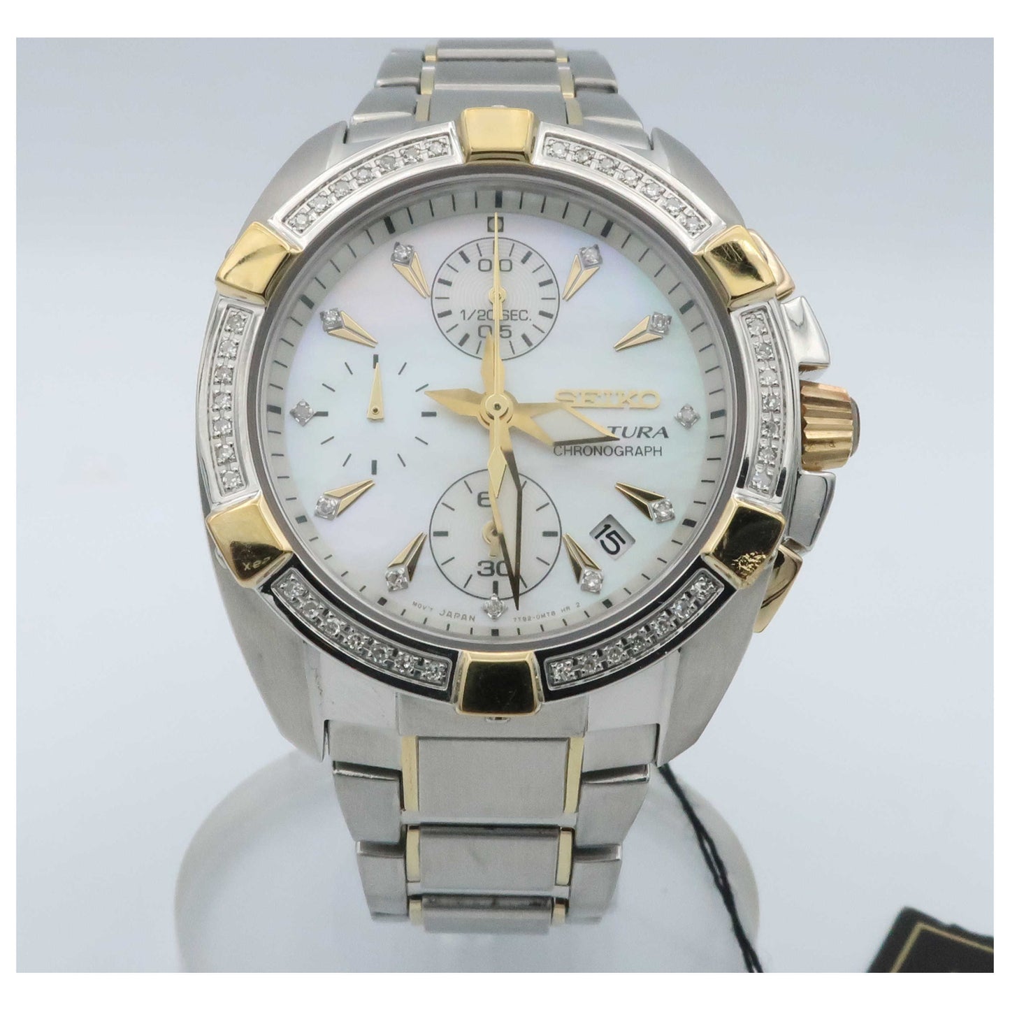 Front view of Seiko Velatura Women's Japanese Quartz (Battery-Powered) Watch SNDZ38-SDV