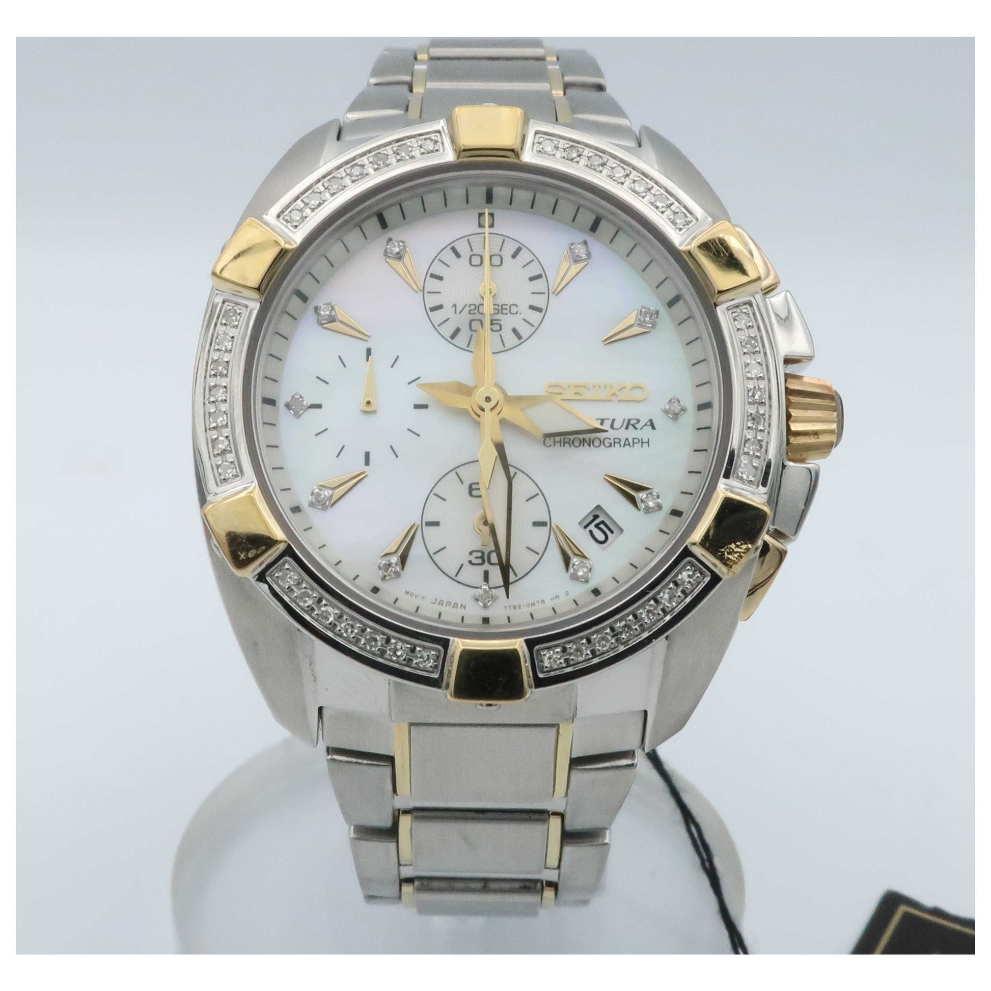 Front view of Seiko Velatura Women's Japanese Quartz (Battery-Powered) Watch SNDZ38-SDV