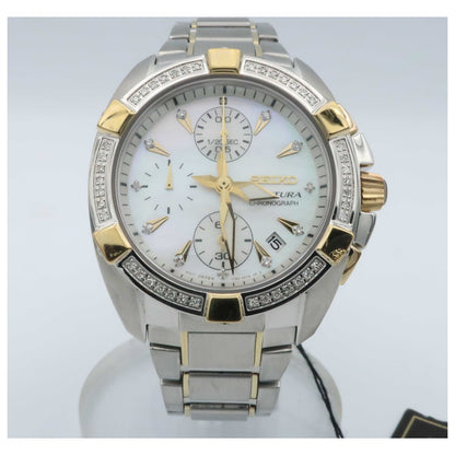 Front view of Seiko Velatura Women's Japanese Quartz (Battery-Powered) Watch SNDZ38-SDV