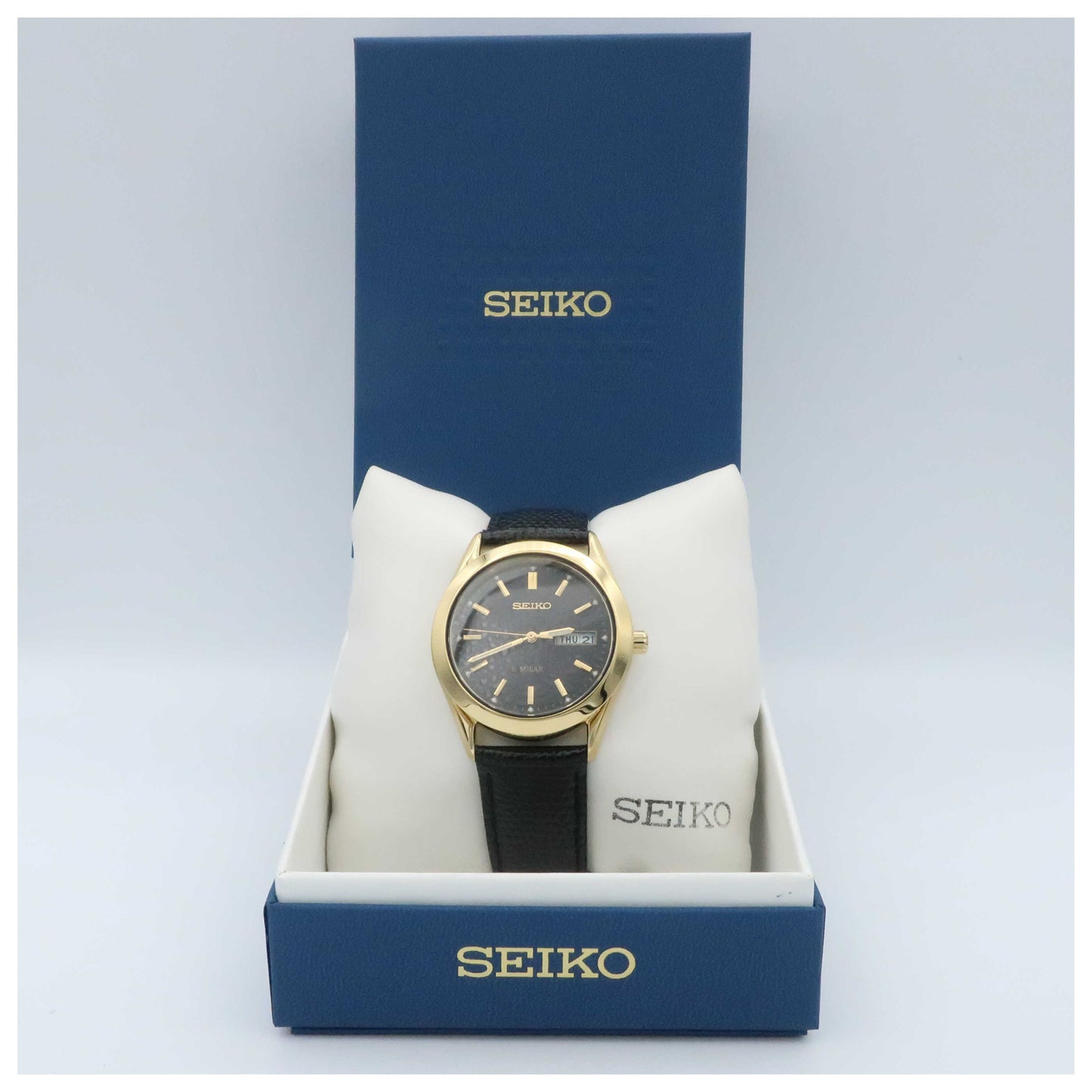 Seiko Core Men's Solar Powered Quartz Watch SNE054-SDV - Image #6