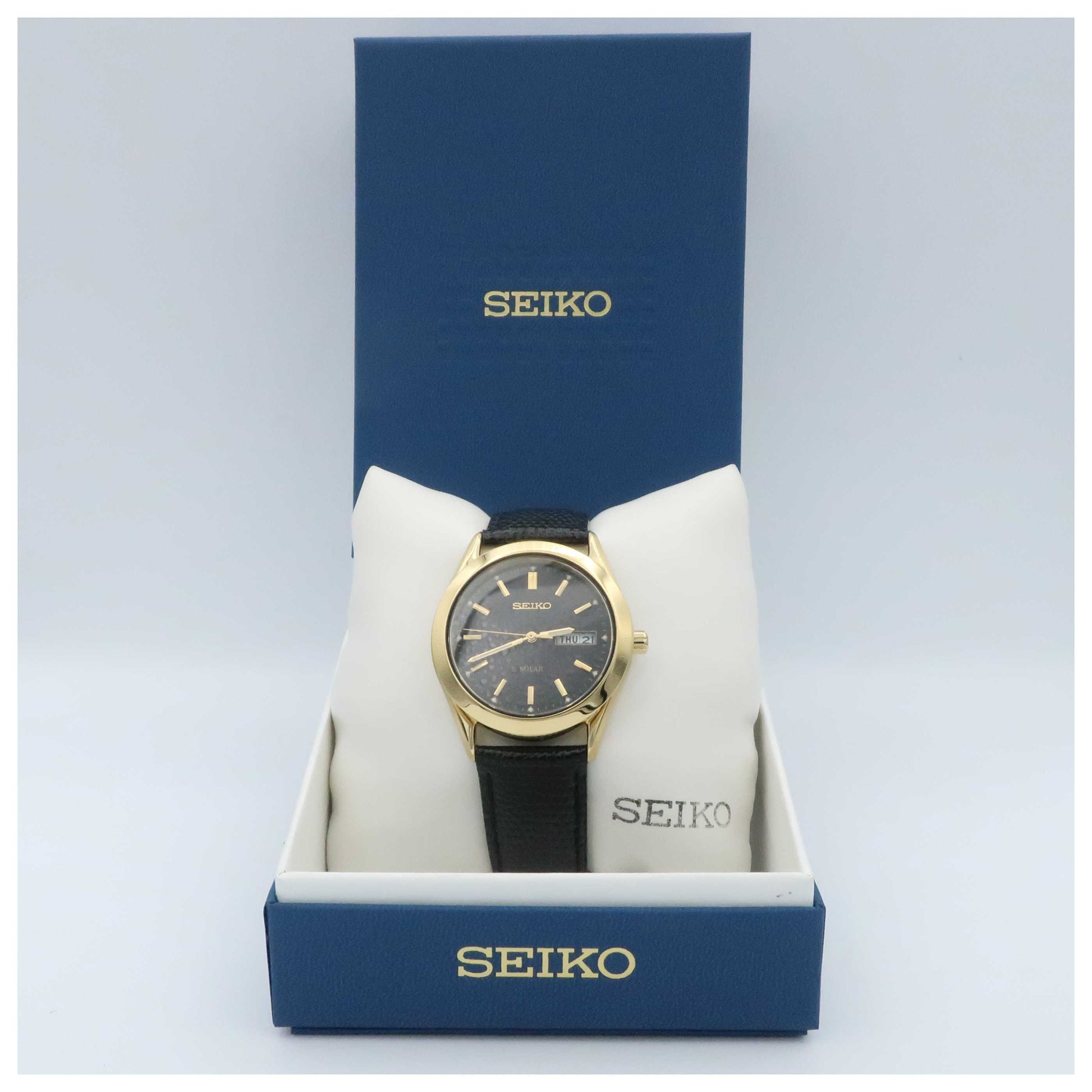 Seiko Core Men's Solar Powered Quartz Watch SNE054-SDV - Image #6