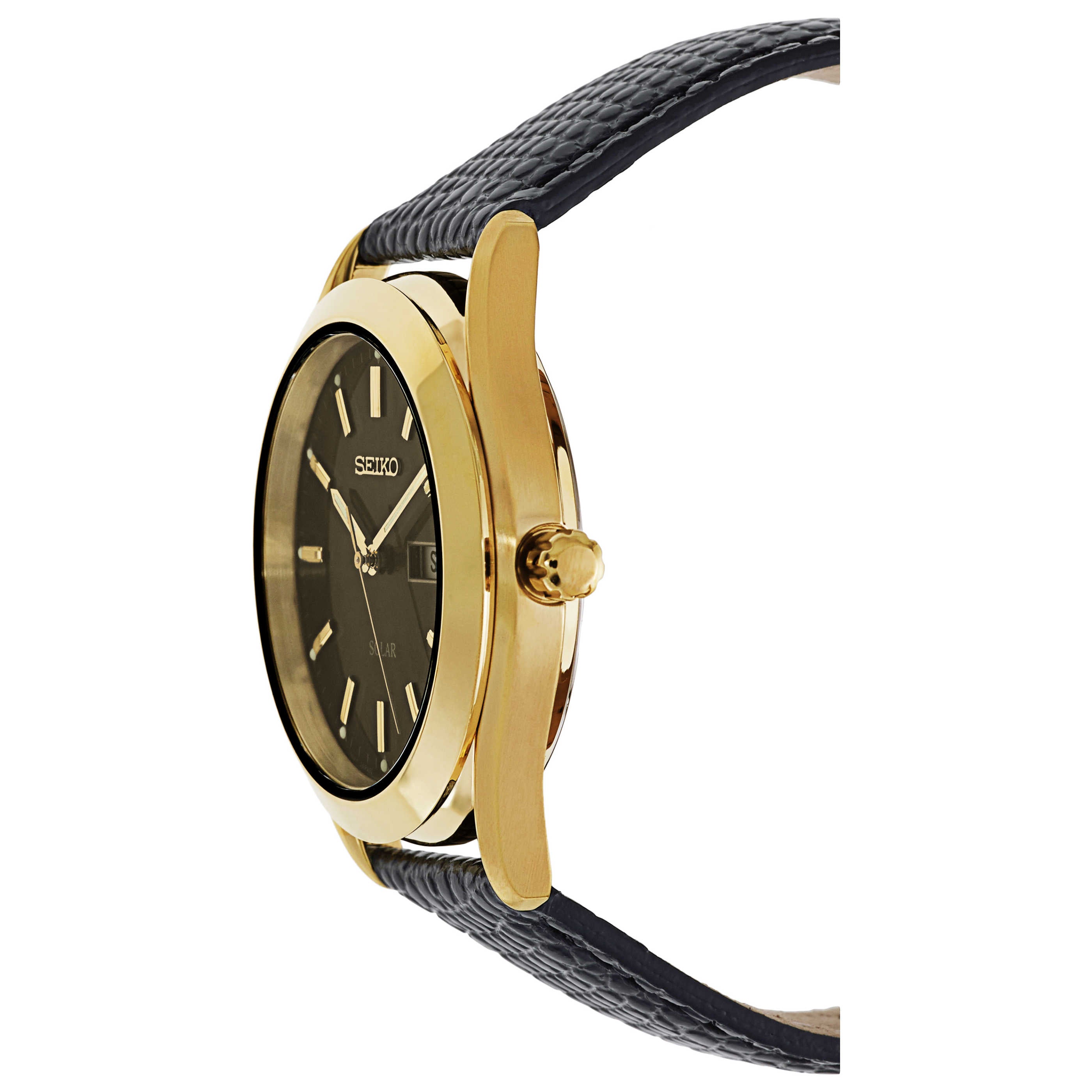 Seiko Men's Quartz Solar Watch SNE054 – Ashford.com