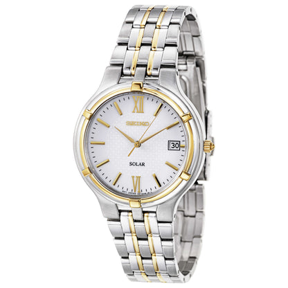 Front view of Seiko Core Men's Solar Powered Quartz Watch SNE066