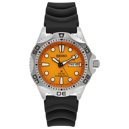 Front view of Seiko Prospex Men's Solar Powered Quartz Watch SNE109