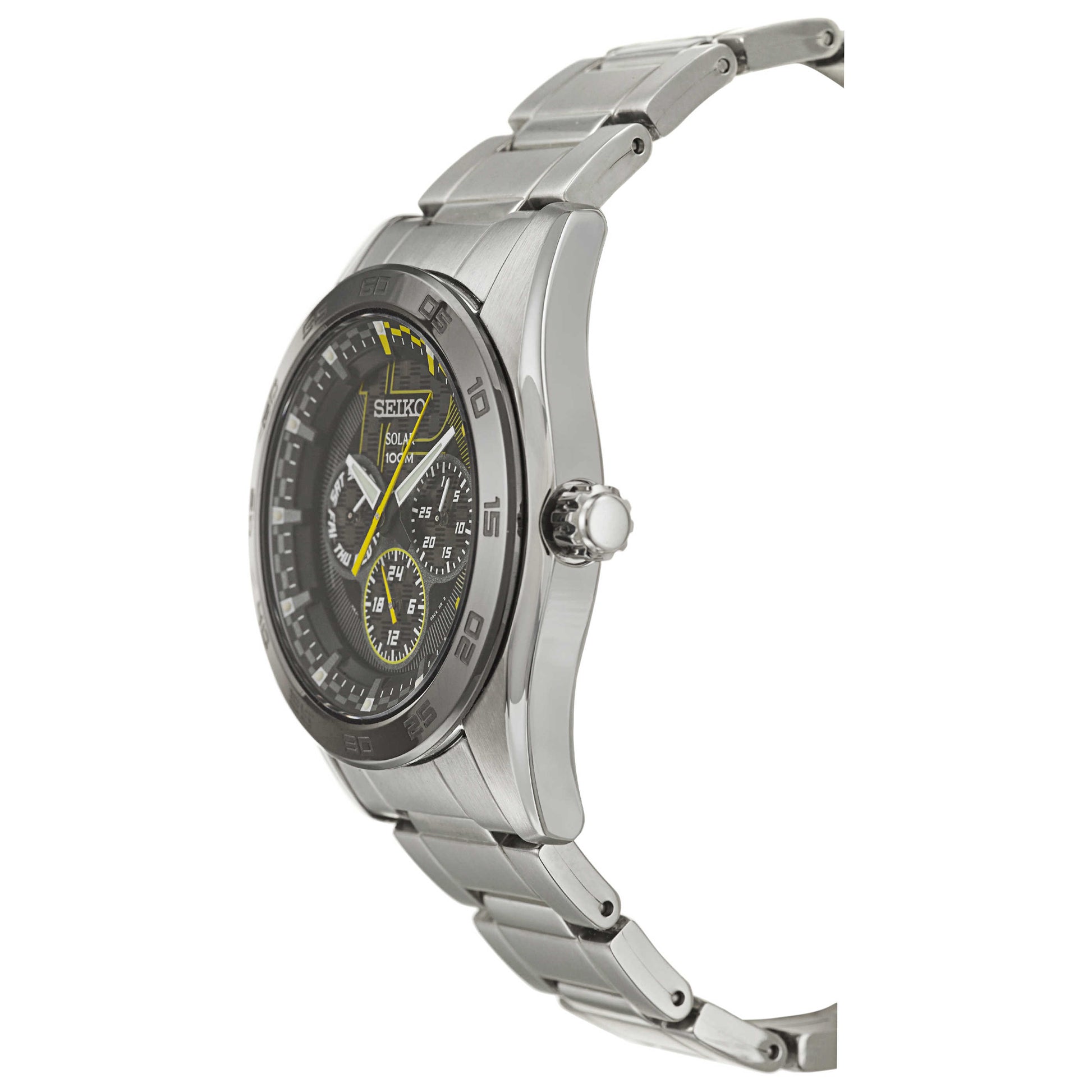 Seiko Solar Men's Solar Powered Quartz Watch SNE199P1 - Image #4