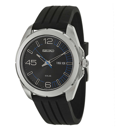 Front view of Seiko Core Men's Solar Powered Quartz Watch SNE277