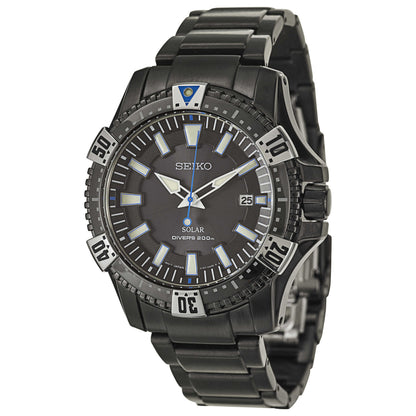 Front view of Seiko Core Men's Solar Powered Quartz Watch SNE281