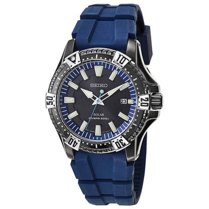 Front view of Seiko Solar Men's Solar Powered Quartz Watch SNE283