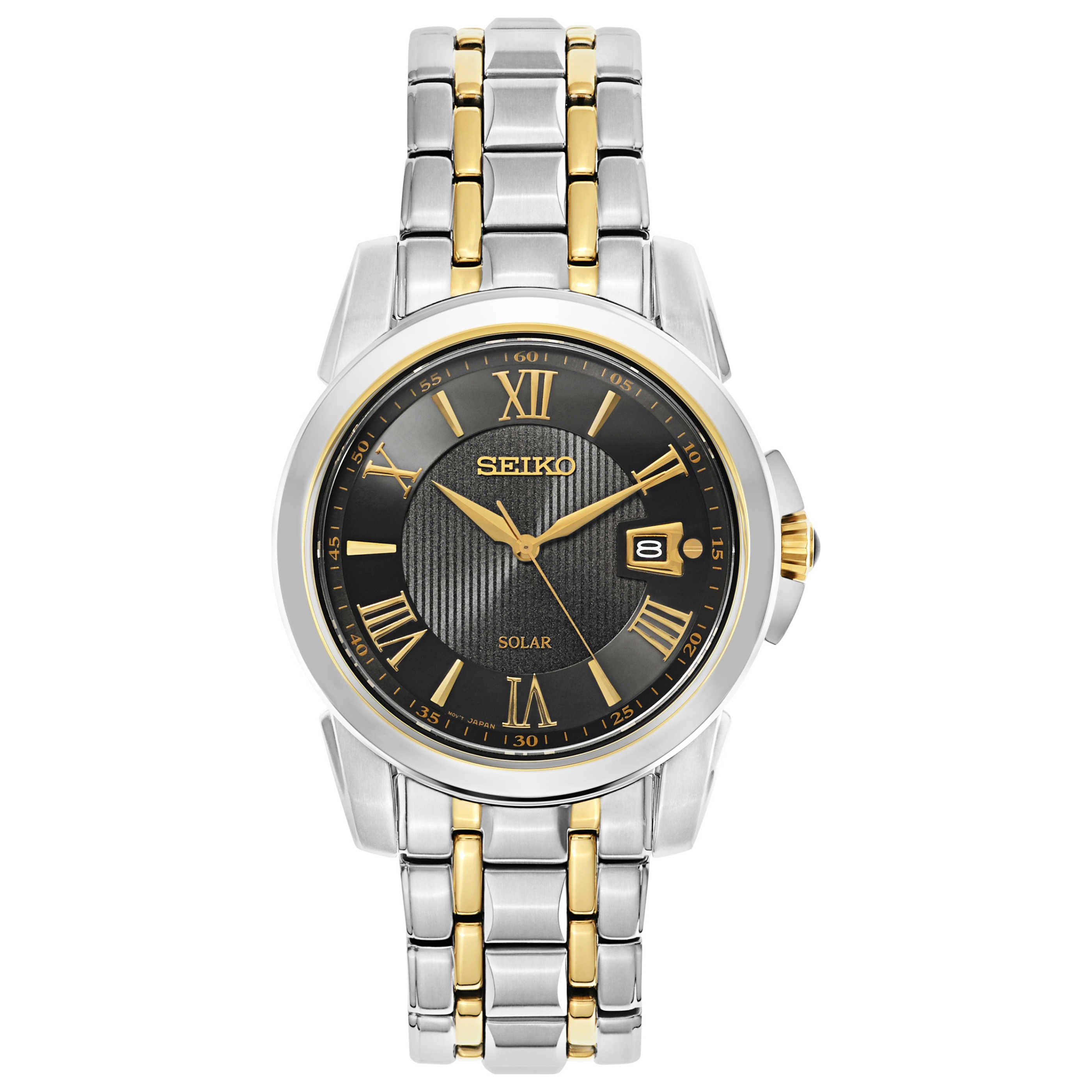 Seiko Men's Quartz Solar Watch SNE398 – Ashford.com