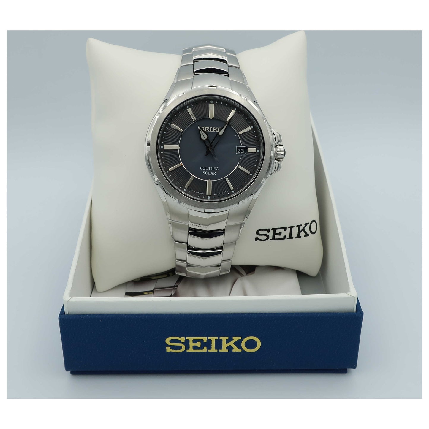 Seiko Coutura Men's Solar Powered Quartz Watch SNE411-SD - Image #6