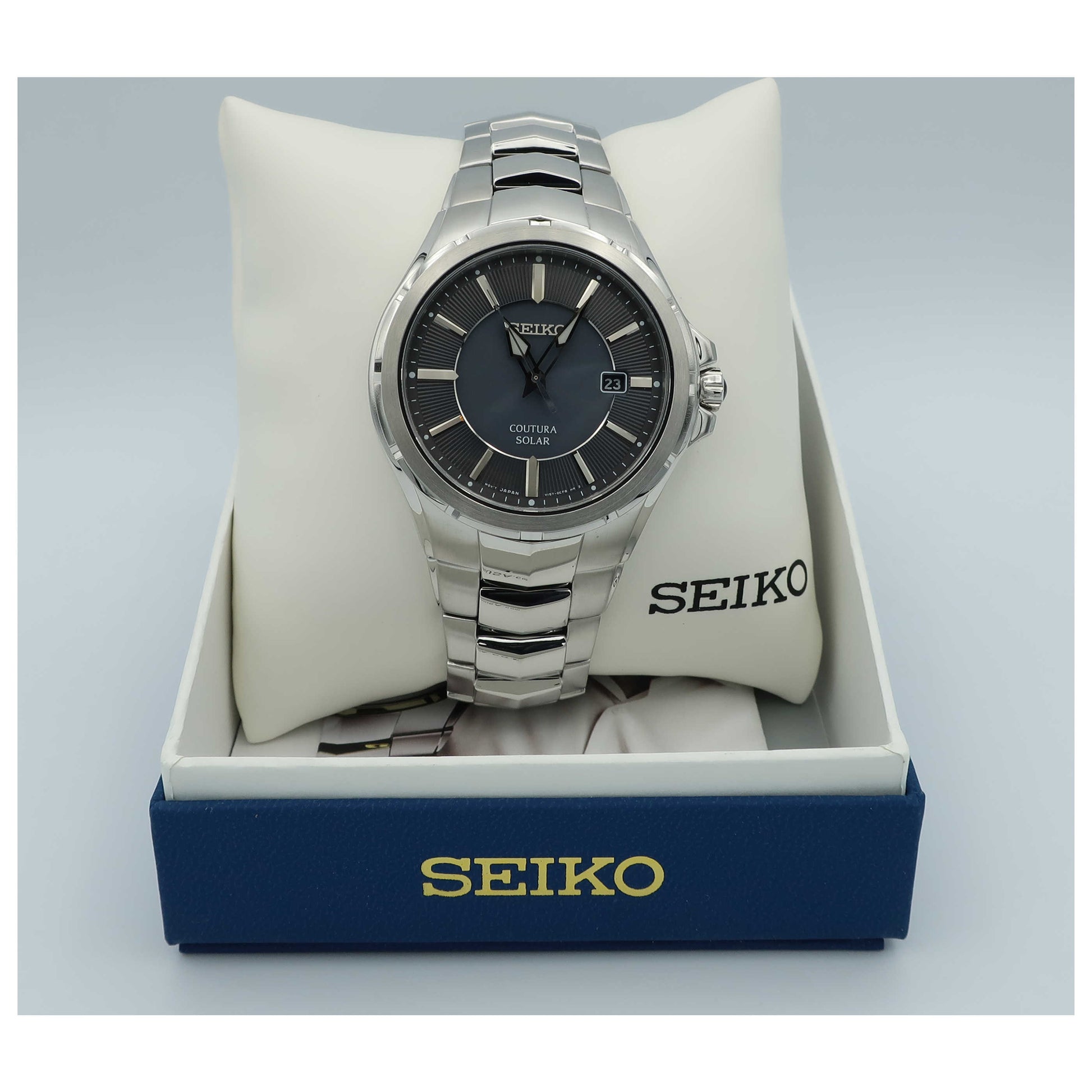 Seiko Coutura Men's Solar Powered Quartz Watch SNE411-SD - Image #6