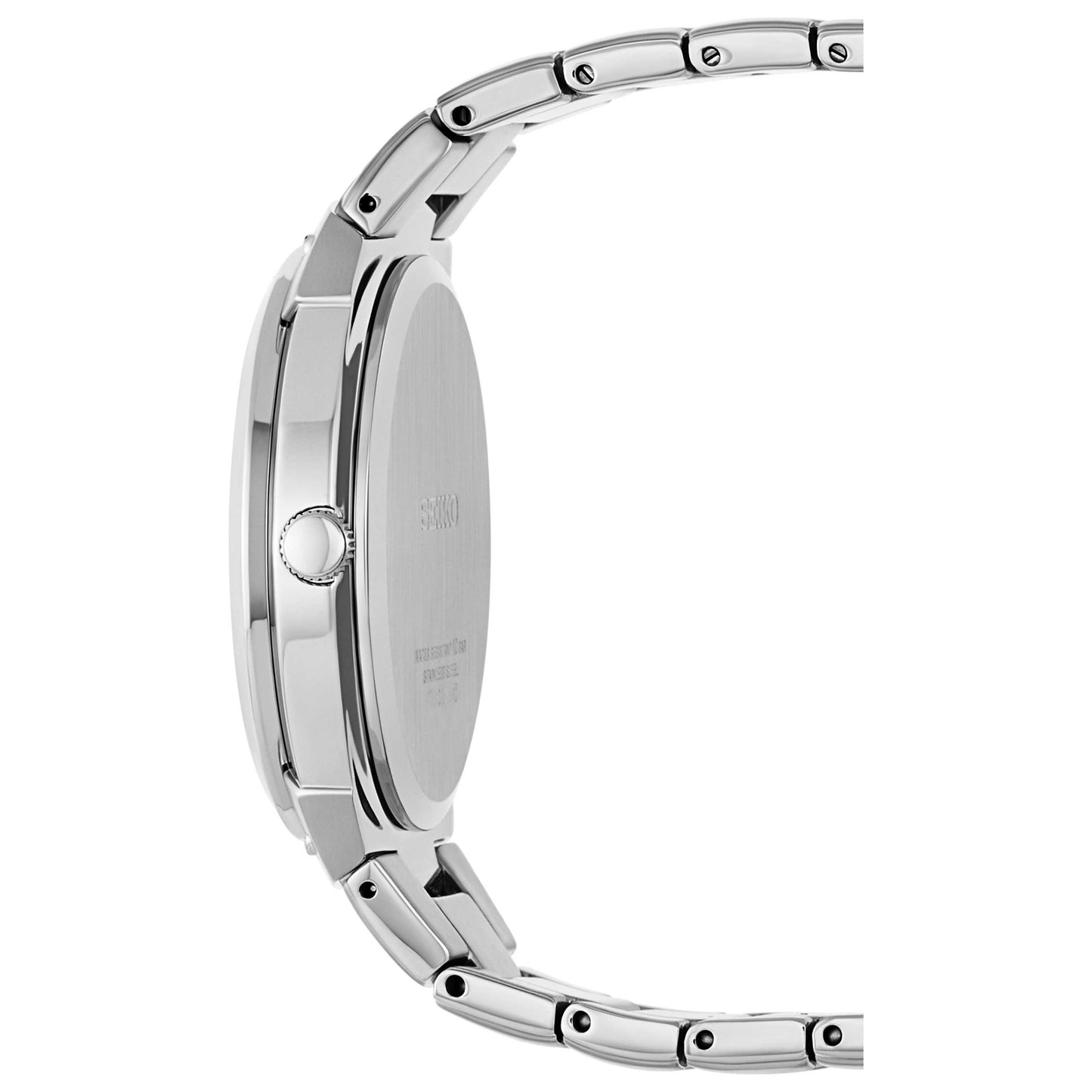 Seiko Diamond Men's Solar Powered Quartz Watch SNE429 - Image #4