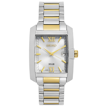 Front view of Seiko Core Men's Solar Powered Quartz Watch SNE463
