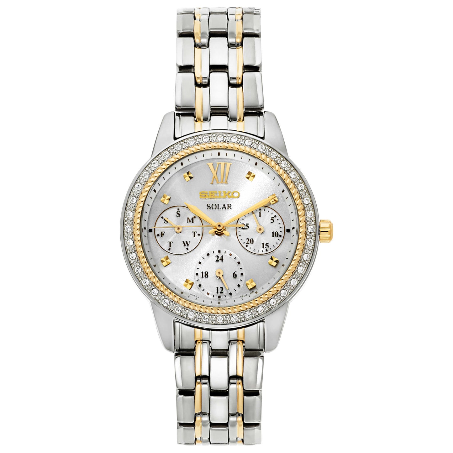 Front view of Seiko Recraft Series Women's Solar Powered Quartz Watch SNE874