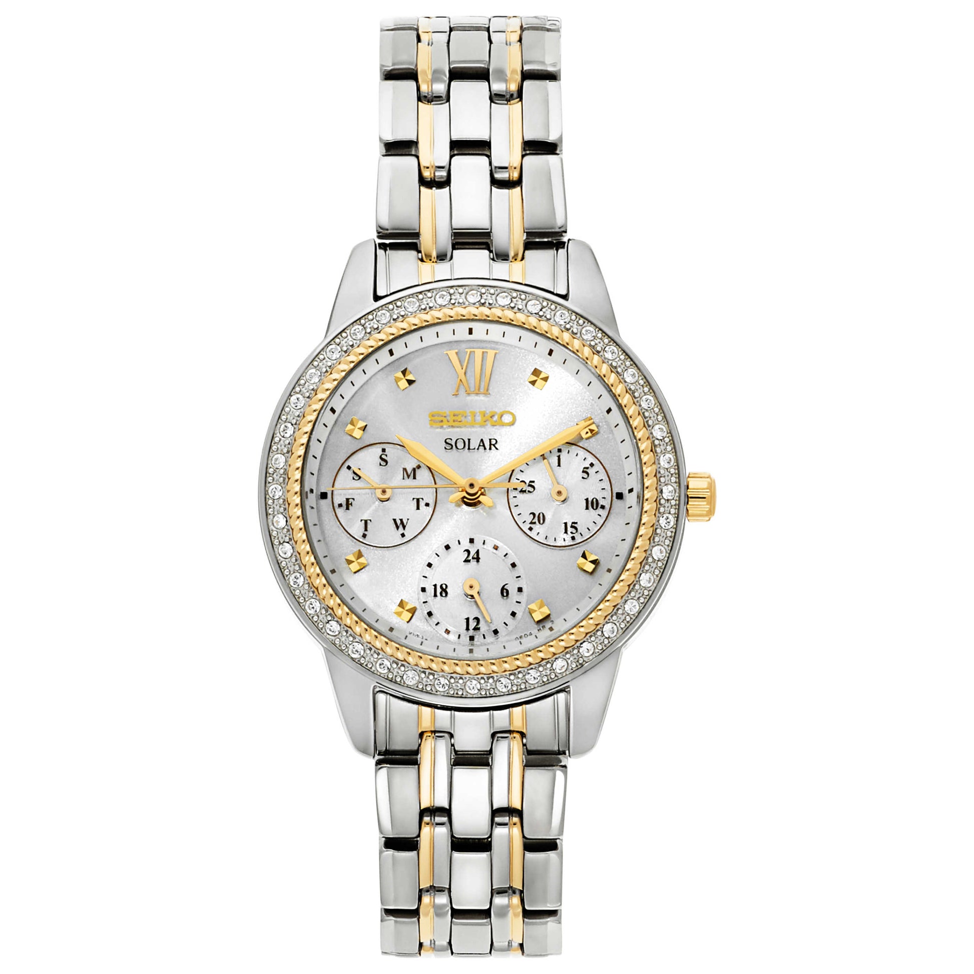 Front view of Seiko Recraft Series Women's Solar Powered Quartz Watch SNE874