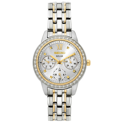 Front view of Seiko Recraft Series Women's Solar Powered Quartz Watch SNE874