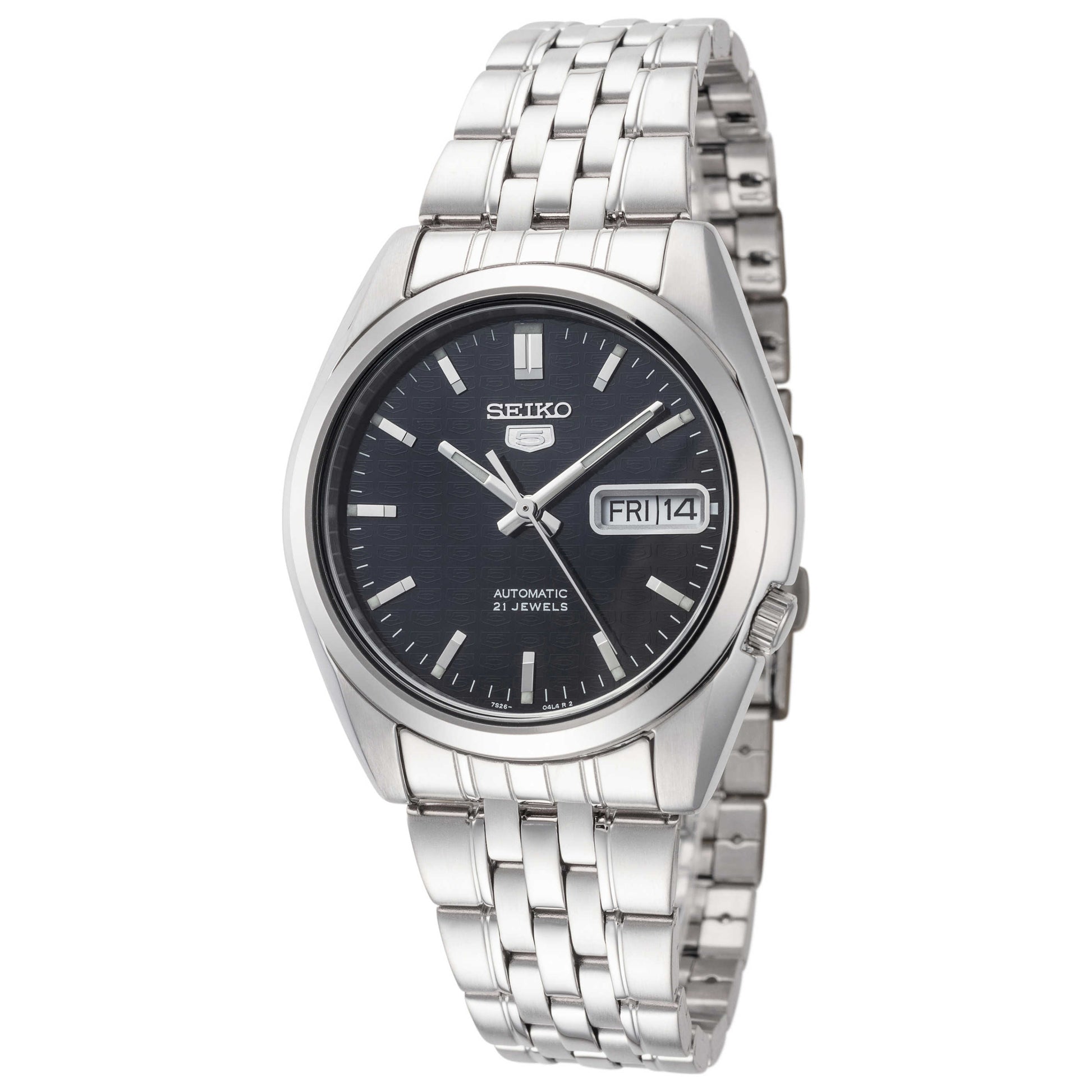 Front view of Seiko Series 5 Men's Automatic Watch SNK357