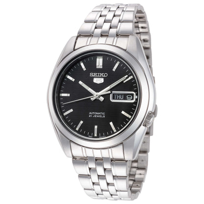 Front view of Seiko Series 5 Men's Automatic Watch SNK361