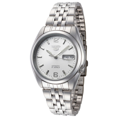 Front view of Seiko Series 5 Men's Automatic Watch SNK385K1