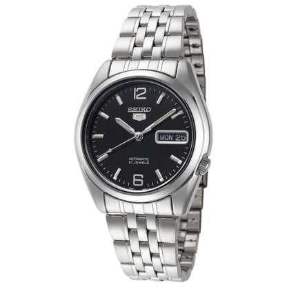 Front view of Seiko Series 5 Men's Automatic Watch SNK393K1