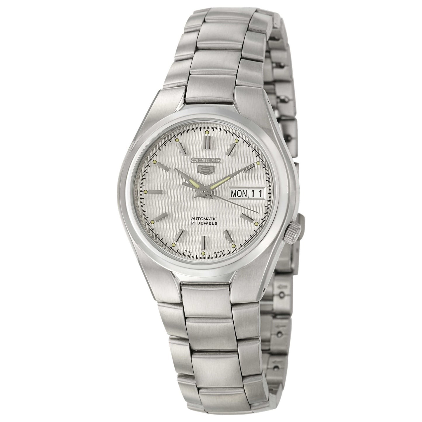 Front view of Seiko 5 Sports Automatic Men's Malaysian Mechanical Automatic (Self-Winding) Watch SNK601