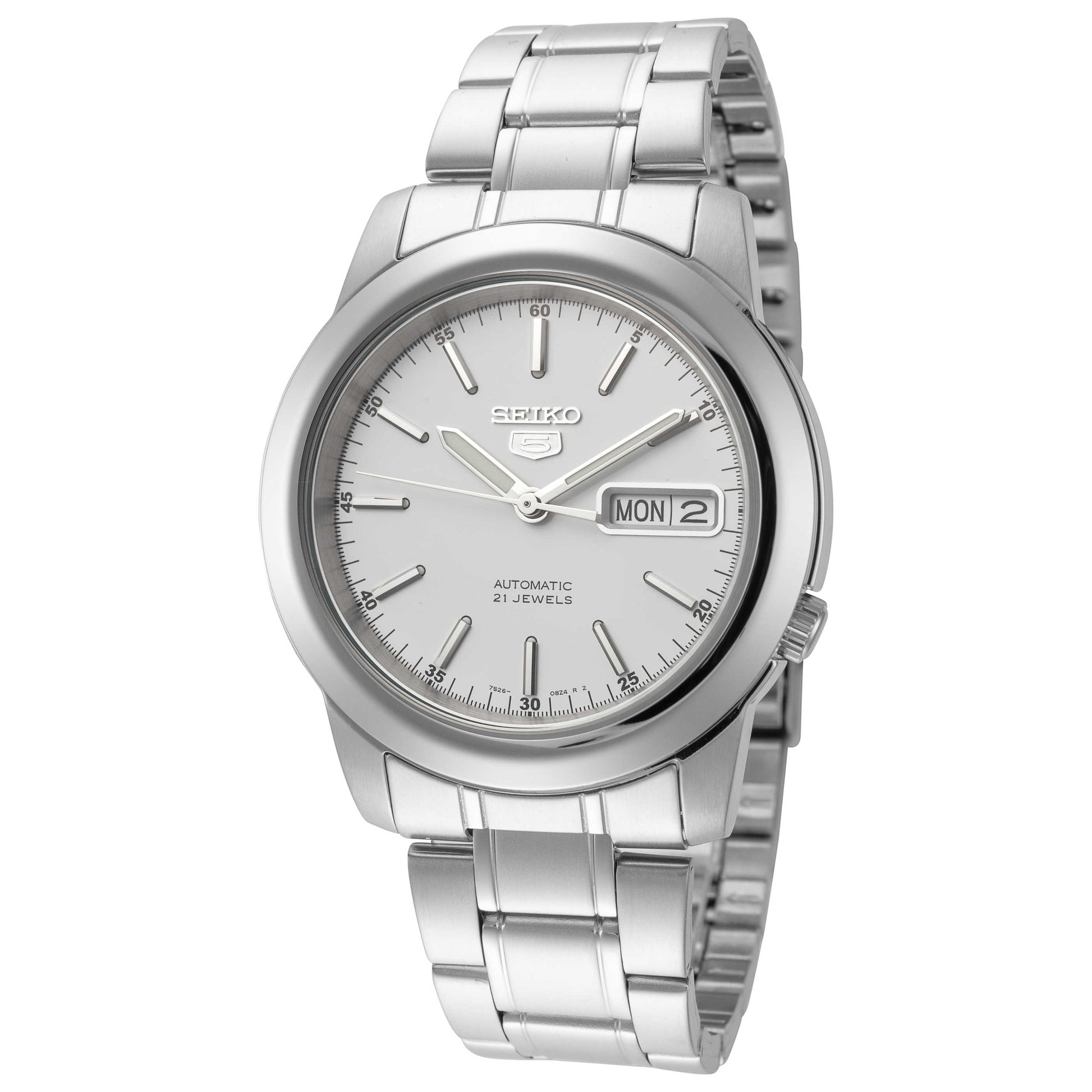 Front view of Seiko Series 5 Men's Automatic Watch SNKE49