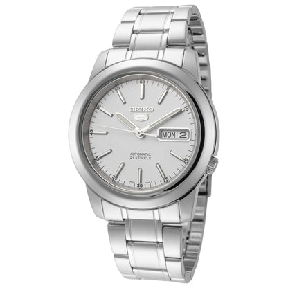 Front view of Seiko Series 5 Men's Automatic Watch SNKE49