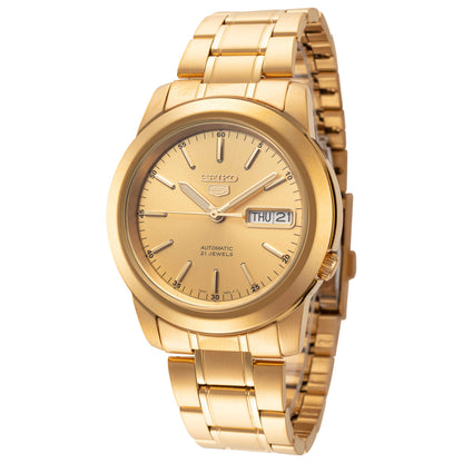 Front view of Seiko Series 5 Men's Automatic Watch SNKE56K1