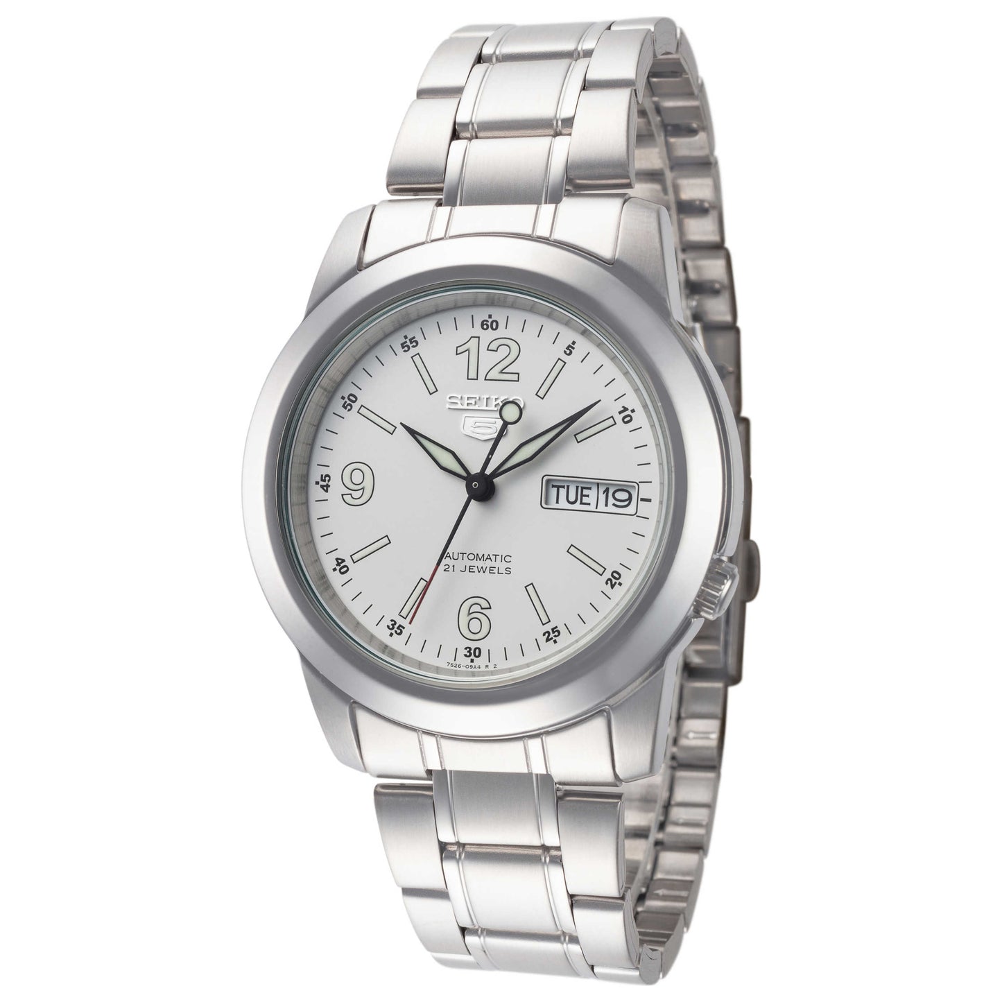 Front view of Seiko Series 5 Men's Automatic Watch SNKE57K1