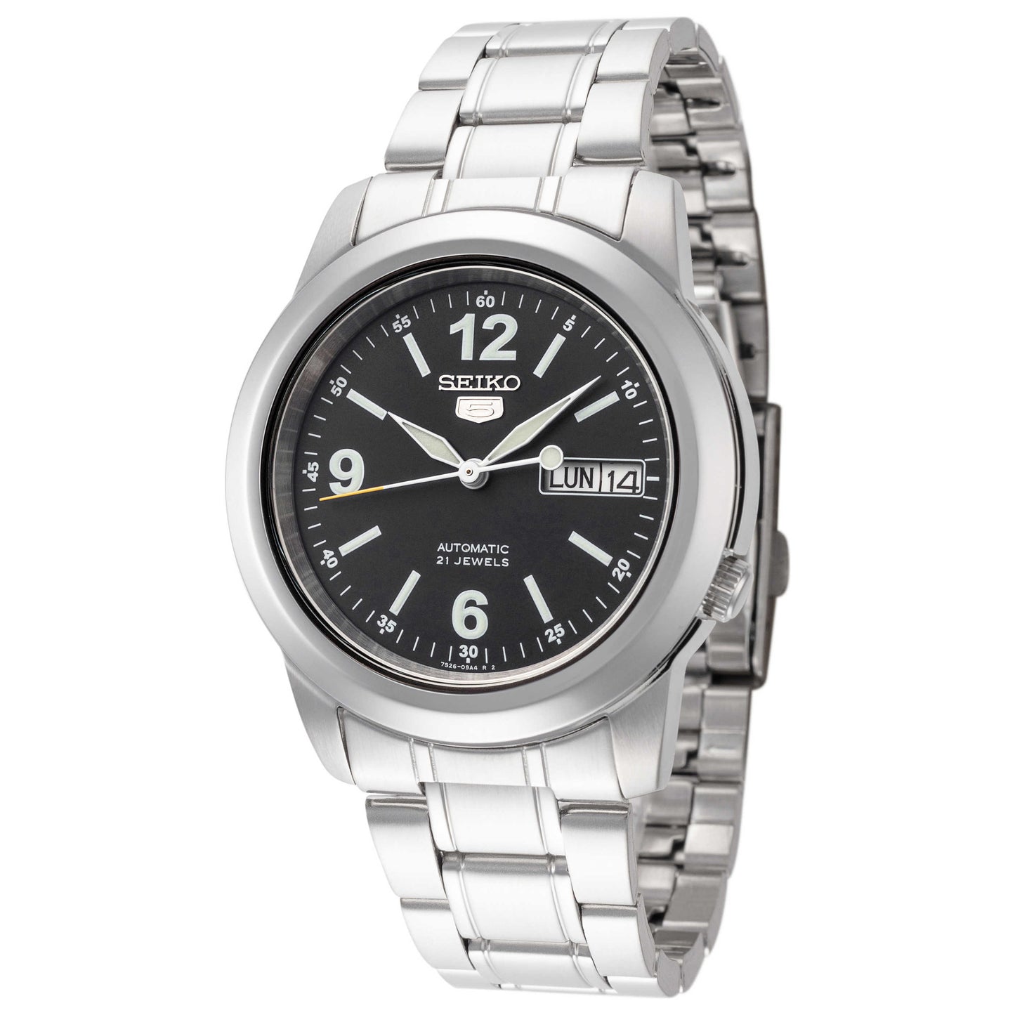 Front view of Seiko Series 5 Men's Automatic Watch SNKE61