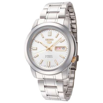 Front view of Seiko Series 5 Men's Automatic Watch SNKK09K1