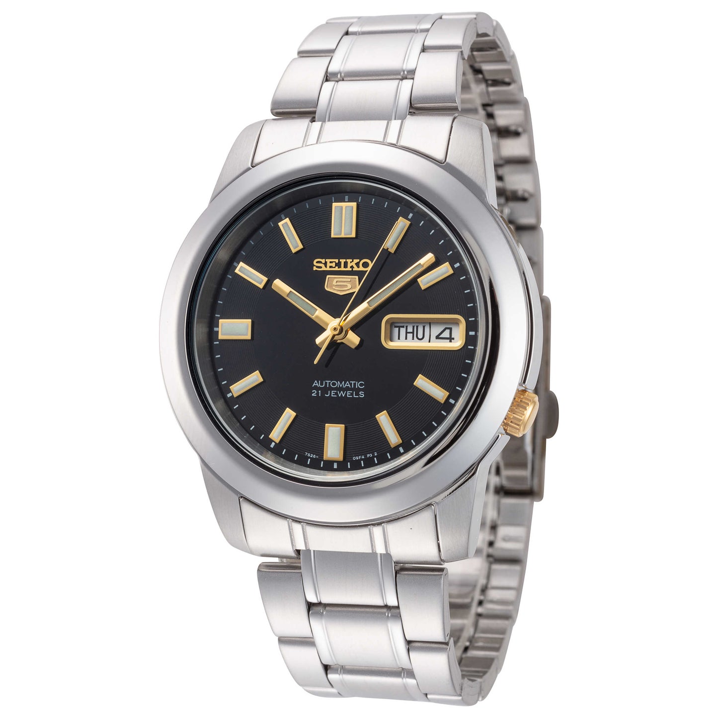 Front view of Seiko Series 5 Men's Automatic Watch SNKK17K1