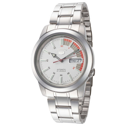 Front view of Seiko Series 5 Men's Automatic Watch SNKK25K1
