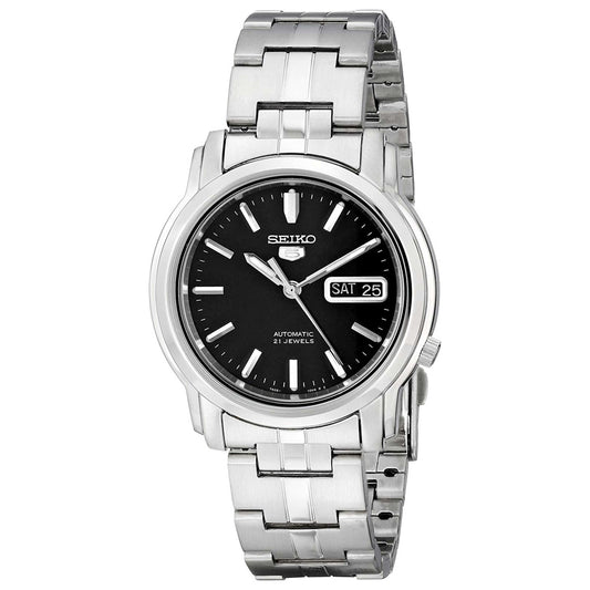Front view of Seiko Series 5 Men's Automatic Watch SNKK71