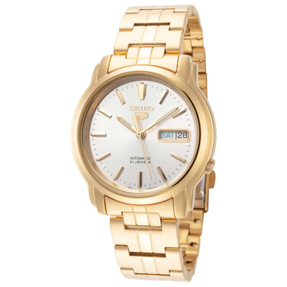 Front view of Seiko Series 5 Men's Automatic Watch SNKK74
