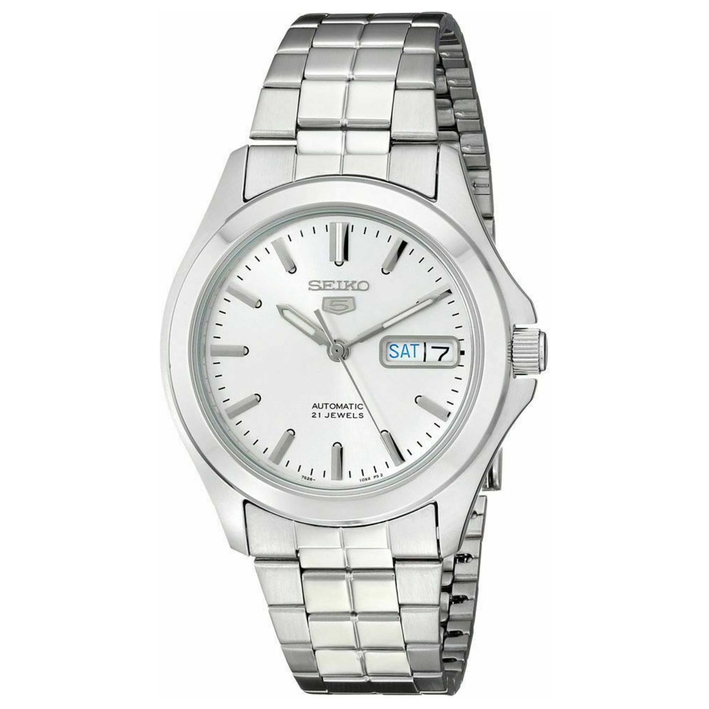 Front view of Seiko Series 5 Men's Automatic Watch SNKK87K1