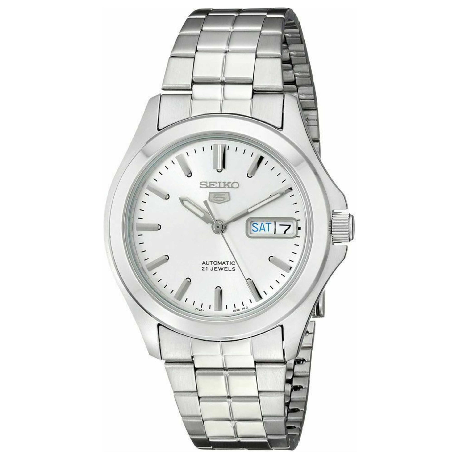 Front view of Seiko Series 5 Men's Automatic Watch SNKK87K1