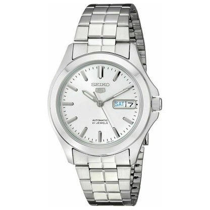 Front view of Seiko Series 5 Men's Automatic Watch SNKK87K1