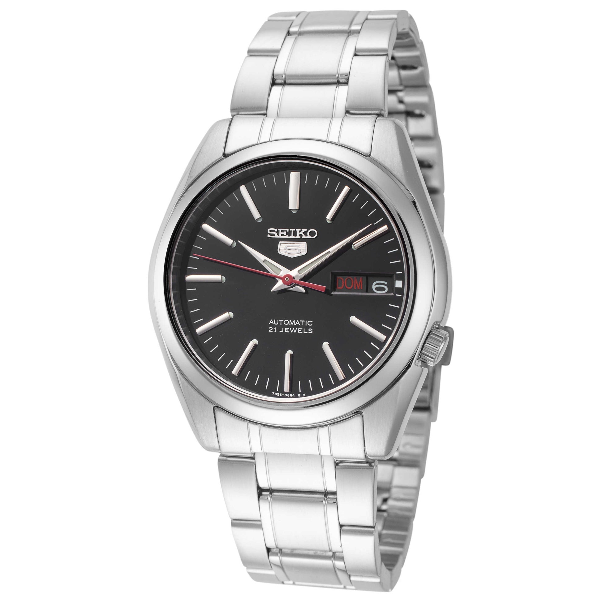Front view of Seiko Series 5 Men's Automatic Watch SNKL45K1