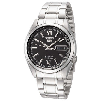 Front view of Seiko Series 5 Men's Automatic Watch SNKL55K1