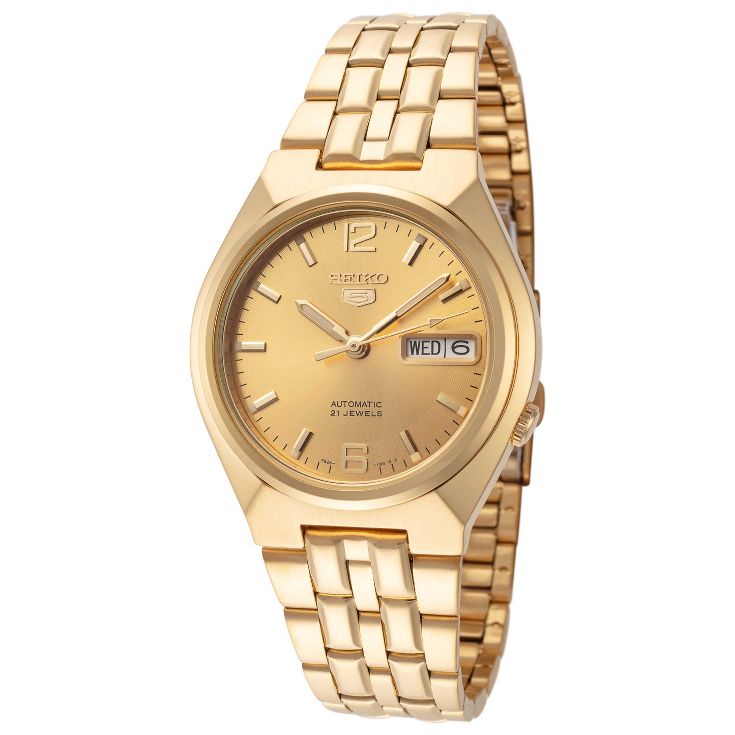 Front view of Seiko Series 5 Men's Automatic Watch SNKL64