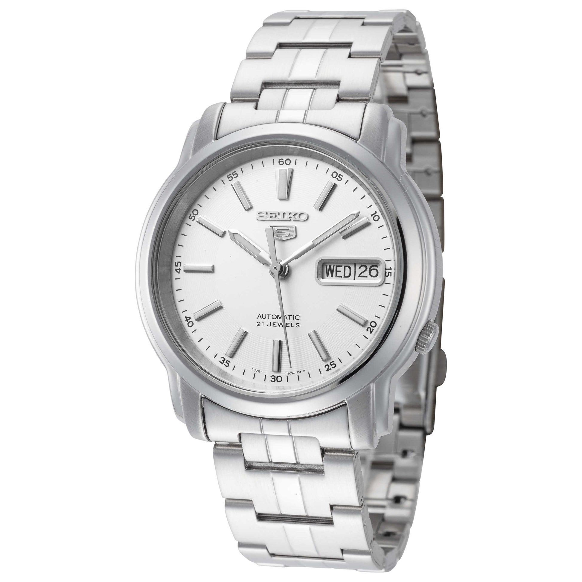 Front view of Seiko Series 5 Men's Automatic Watch SNKL75K1