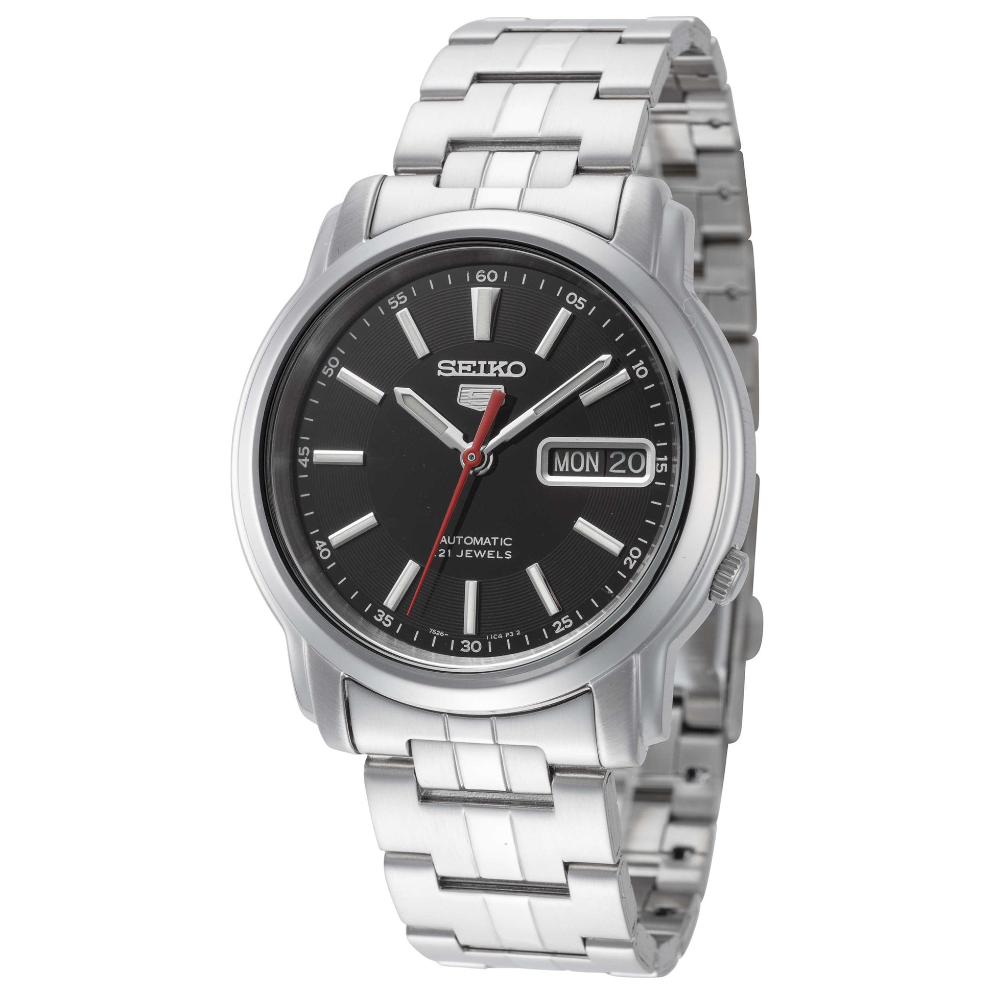 Front view of Seiko Series 5 Men's Automatic Watch SNKL83K1