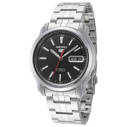 Front view of Seiko Series 5 Men's Automatic Watch SNKL83K1