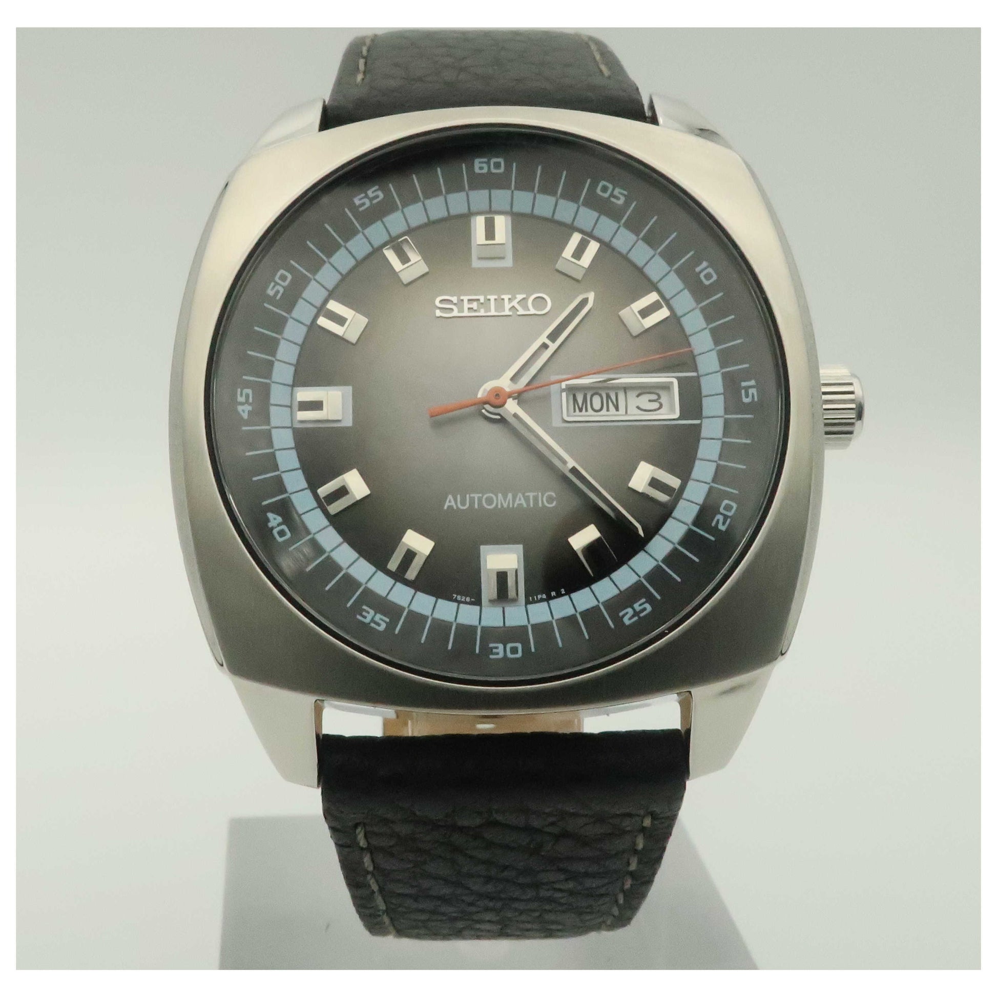 Front view of Seiko Recraft Series Men's Malaysian Mechanical Automatic (Self-Winding) Watch SNKN01-PO
