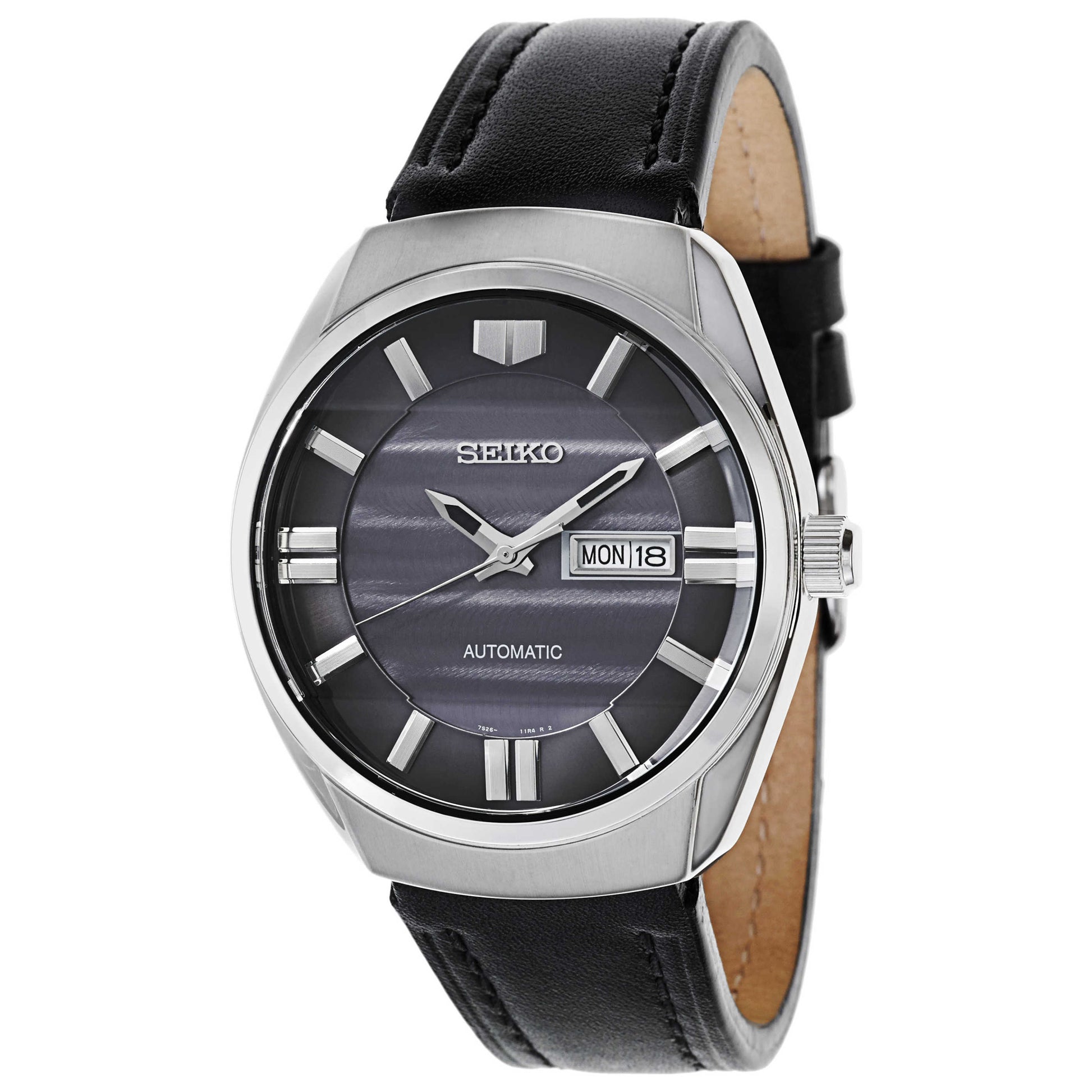 Front view of Seiko Recraft Series Men's Malaysian Mechanical Automatic (Self-Winding) Watch SNKN07
