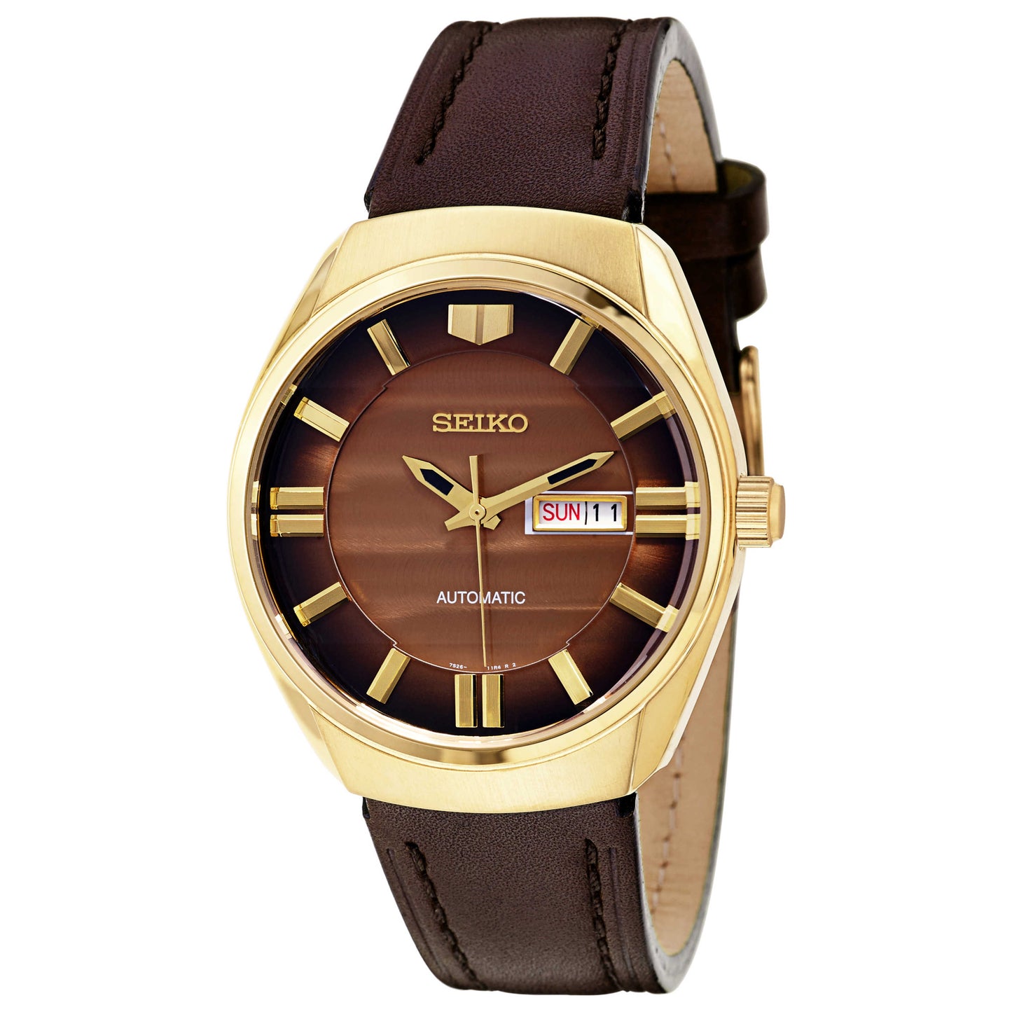 Front view of Seiko Recraft Series Men's Malaysian Mechanical Automatic (Self-Winding) Watch SNKN08