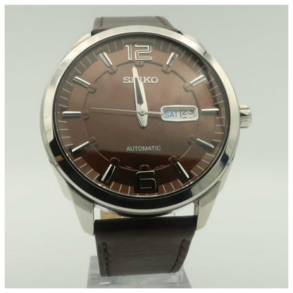 Front view of Seiko Recraft Series Men's Malaysian Mechanical Automatic (Self-Winding) Watch SNKN49-PO