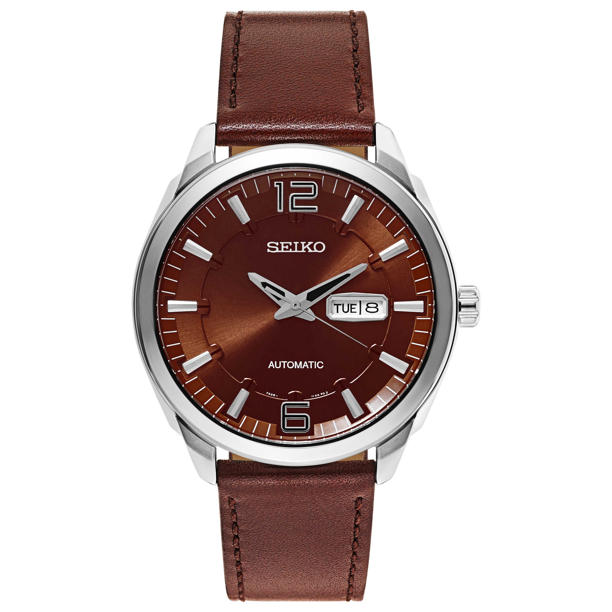 Front view of Seiko Recraft Series Men's Malaysian Mechanical Automatic (Self-Winding) Watch SNKN49