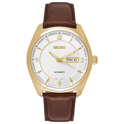 Front view of Seiko Recraft Series Men's Malaysian Mechanical Automatic (Self-Winding) Watch SNKN70